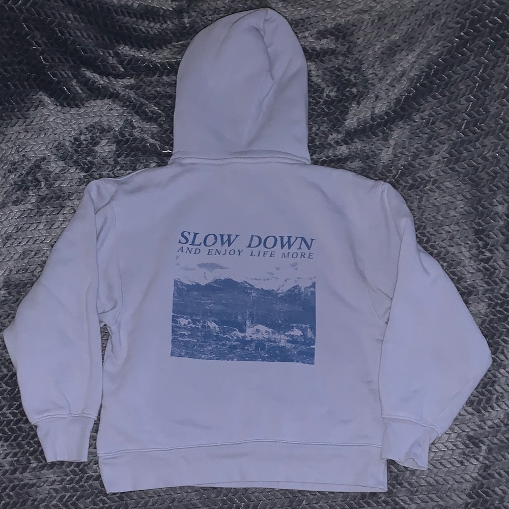 Target Graphic Wild Fable Mountain Periwinkle Hoodie